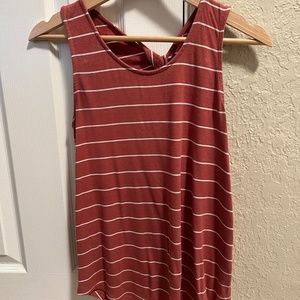 MARKET & SPRUCE Alora Twist Back Knit Tank XSP | Burnt Orange